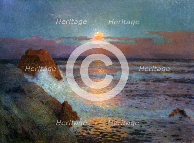 'Sun Set by the Sea', 1925. Artist: Fernand Loyen du Puigaudeau