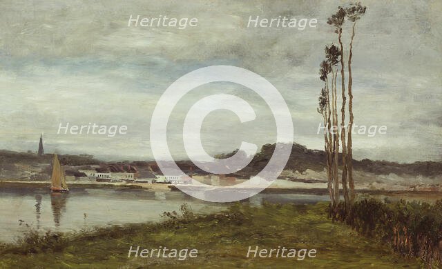 On the Seine, c. 1895. Creator: Homer Dodge Martin.