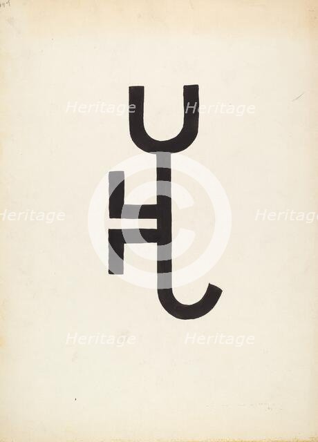 Cattle Brand, c. 1936. Creator: J.Henry Marley.