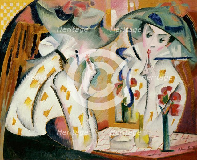 Woman Before a Mirror, 1918. Creator: Bailly, Alice (1872-1938).