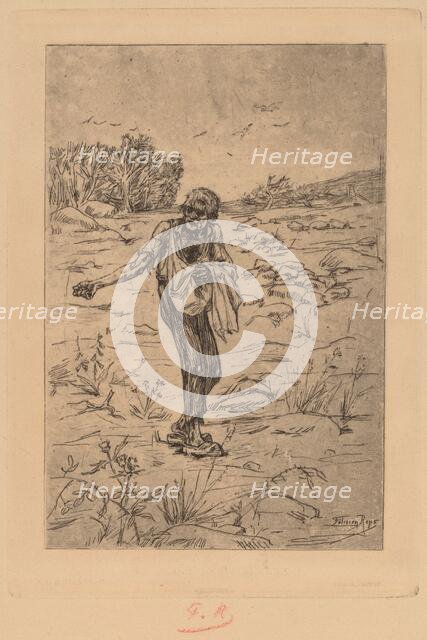 The Parable of the Sower (Le Semeur de Paraboles), 1876. Creator: Félicien Rops.