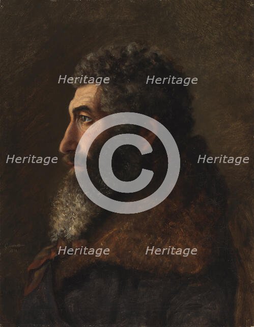 Portrait of a Jewish Man, 1873. Creator: Gunnar Berndtson.