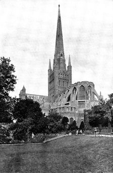 The Cathedrals of Great Britain: Norwich Cathedral, 1895. Creator: Francis Frith & Co.