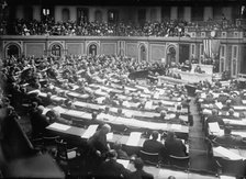 U.S Congress. - Counting The Electoral Vote, 1913. Creator: Harris & Ewing.