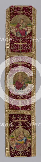 Orphrey Band, Italy, 17th century. Creator: Unknown.