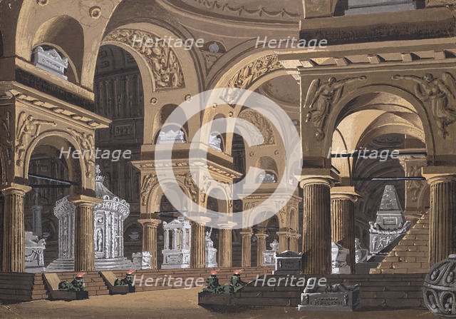 Stage design for the opera "Castore e Polluce" by Francesco Bianchi. Creator: Sanquirico, Alessandro (1777-1849).