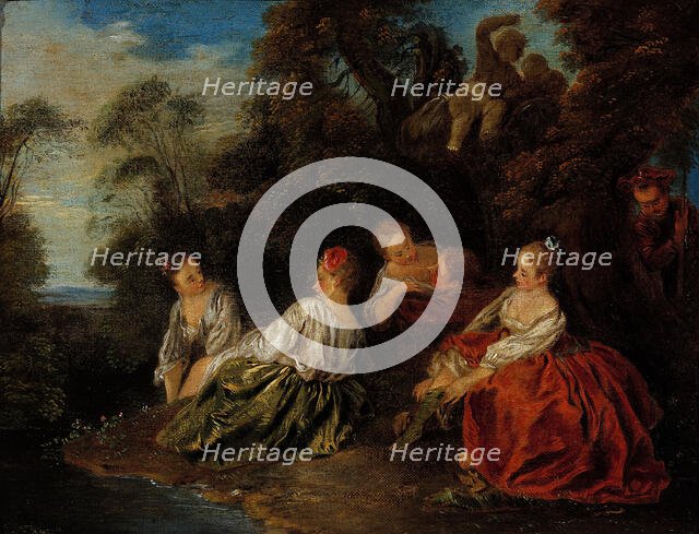 The pleasures of bathing. Creator: Jean-Baptiste Pater.