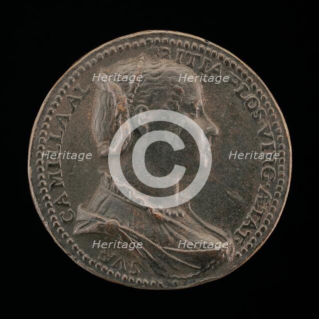 Camilla Albizzi [obverse], 1556. Creator: Medallist R.C..