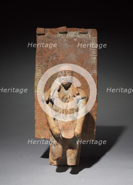 Figurine with Back Rack, 300-900. Creator: Unknown.