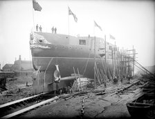 HMS Sans Pareil, under construction, Poplar, Tower Hamlets, London, c1860-c1922. Artist: Henry Taunt