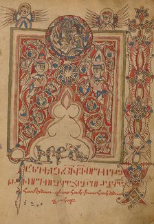 Decorated Incipit Page; Gospel Book, 1386. Creator: Unknown.