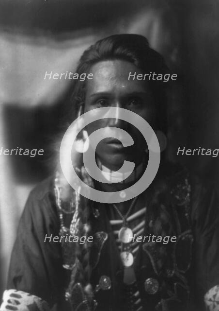 A young Yakima, 1910, c1910. Creator: Edward Sheriff Curtis.