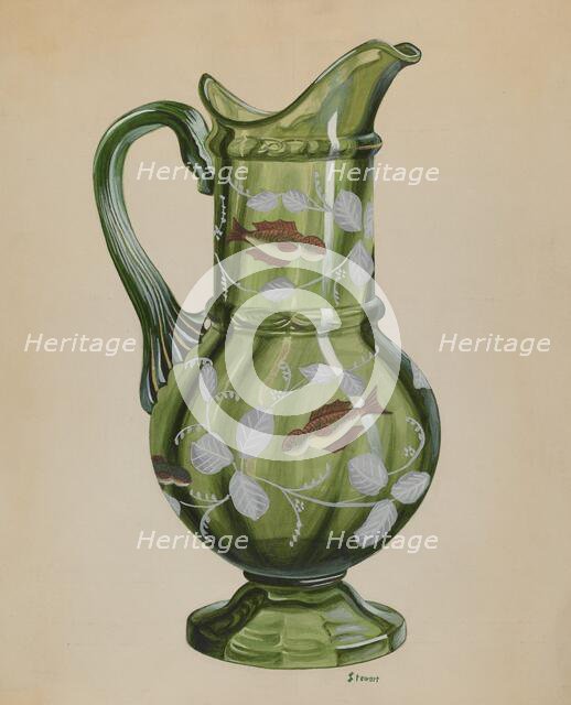 Green Pitcher, c. 1937. Creator: Robert Stewart.