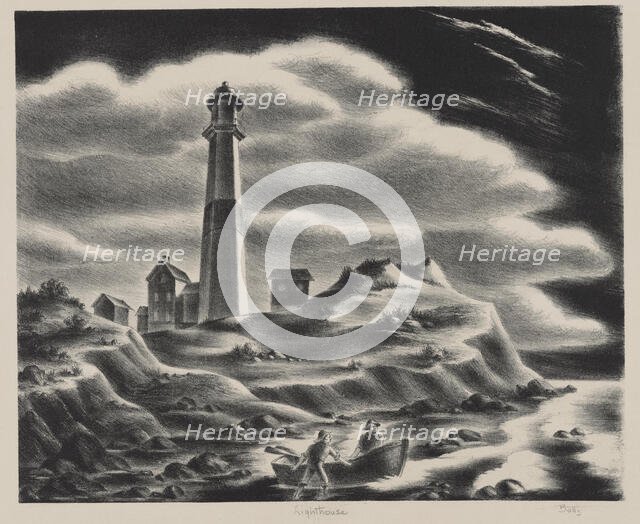 Lighthouse, ca.1935 - 1943. Creator: Hugh Botts.
