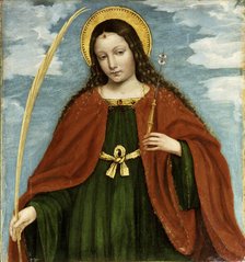 Saint Lucia (From the San Bartolomeo Polyptych), 1515-1520. Creator: Bergognone, Ambrogio (1453-1523).