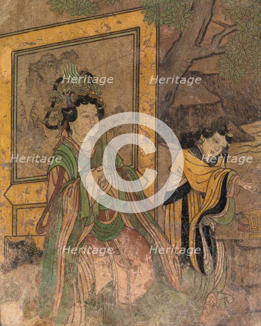 Wall painting fragment, 1300s. Creator: Unknown.