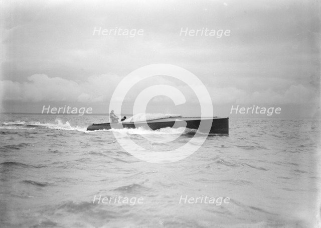 The hydroplane 'Brunhilde' under way. Creator: Kirk & Sons of Cowes.