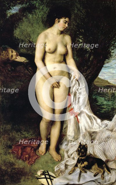 'Bather' ('La Baigneuse au griffon'), 1870. Artist: Pierre-Auguste Renoir