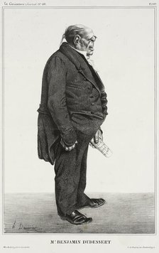 Mr. Benjamin Dudessert, 1833. Creator: Honore Daumier.
