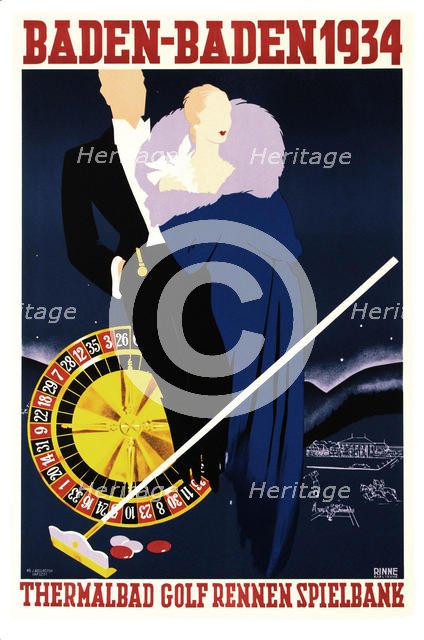 Baden-Baden 1934, 1934. Creator: Rinne, Felix (active 1930s-1940s).