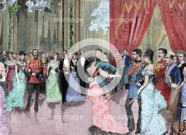 Prince Ludwig Ferdinand of Bavaria and Infanta Maria de la Paz of Spain, 1883. Creator: Unknown.