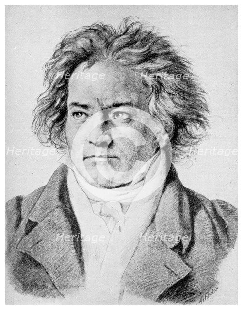 Ludwig von Beethoven, German composer, c1818-1822 (1956). Artist: Unknown