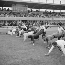 Copthall Stadium, Hendon, Barnet, London, 25/06/1966. Creator: John Laing plc.