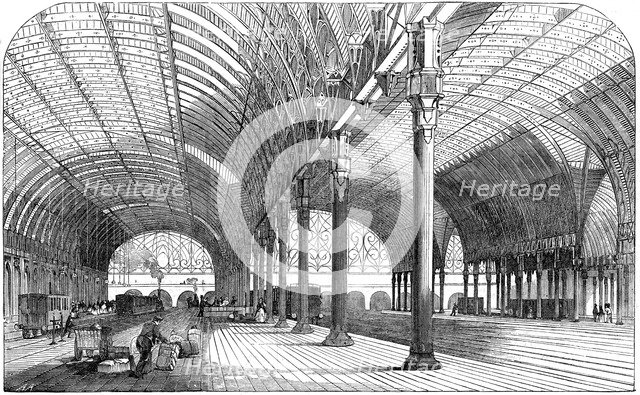 Paddington Station, the London terminus of the Great Western Railway, 1854. Artist: Unknown