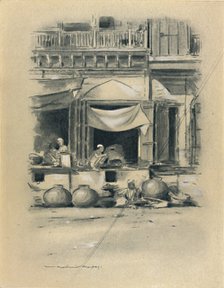 'Bazaar at Delhi', 1903. Artist: Mortimer L Menpes.