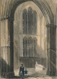 Worcester Cathedral: North Transept of Choir, 1836. Artist: Henry Winkles