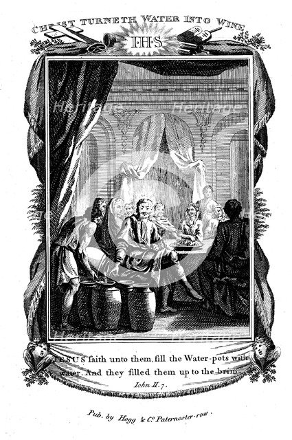 The wedding at Cana, 1804. Artist: Unknown