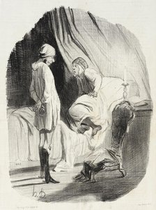 Eh! bien ma Didine, avons-nous assez dansé?..., 1842. Creator: Honore Daumier.