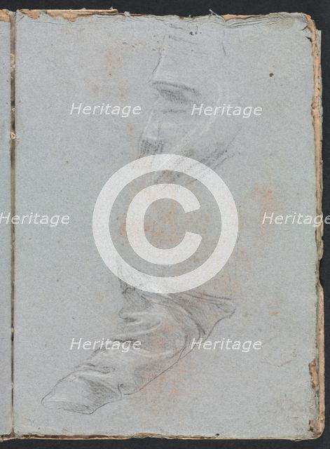 Verona Sketchbook: Drapery study (page 39), 1760. Creator: Francesco Lorenzi (Italian, 1723-1787).