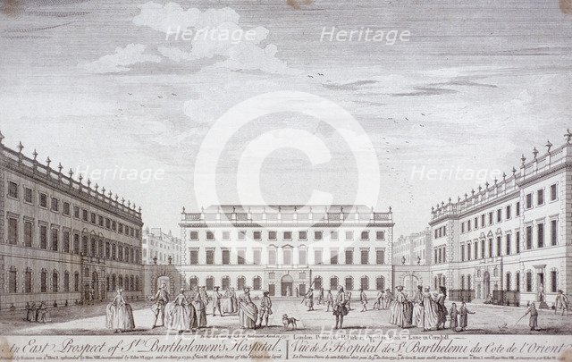St Bartholomew's Hospital, London, 1752. Artist: Anon