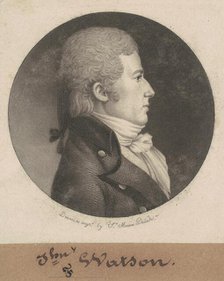 John Watson, 1802. Creator: Charles Balthazar Julien Févret de Saint-Mémin.