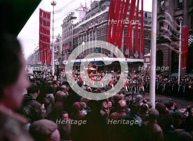 Coronation procession of Elizabeth II, London, 2nd June 1953.  Creator: Arthur Charles Kirby Ware.