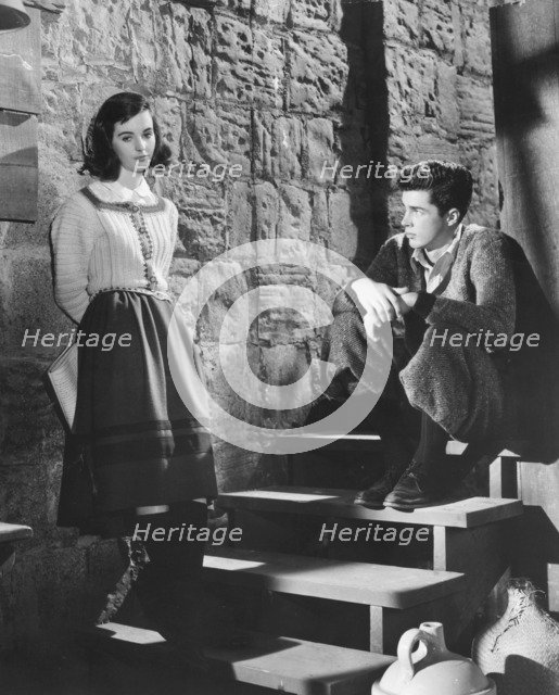 Millie Perkins and Richard Beymer in The Diary of Anne Frank, 1959. Artist: Unknown