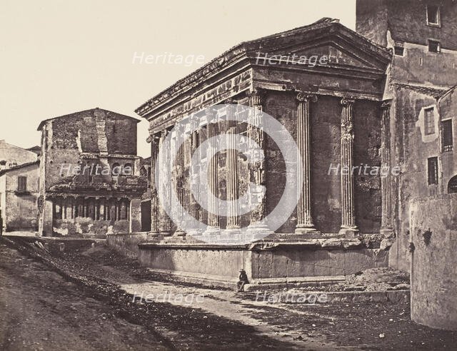 Tempio della Fortuna Virile, 1848-52. Creator: Eugène Constant.