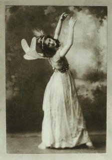 Isadora Duncan as the first fairy in A Midsummer night's Dream, 1896. Creator: Anonymous.