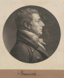 Pierre Sauvé, 1805. Creator: Charles Balthazar Julien Févret de Saint-Mémin.