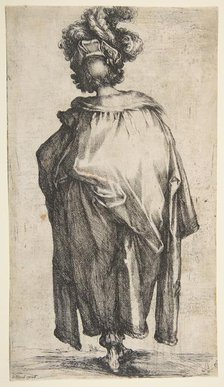 Melchior, from Three Magi series, 1595-1616. Creator: Jacques Bellange.