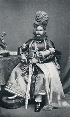 Maharaja of Panab, Bombay Presidency, 1902. Artist: Bourne & Shepherd.