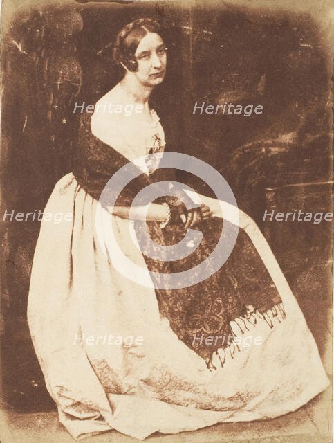 Lady Elizabeth Eastlake, 1843-47. Creators: David Octavius Hill, Robert Adamson, Hill & Adamson.