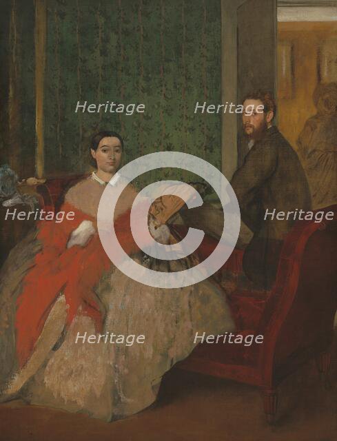 Edmondo and Thérèse Morbilli, c. 1865. Creator: Edgar Degas.