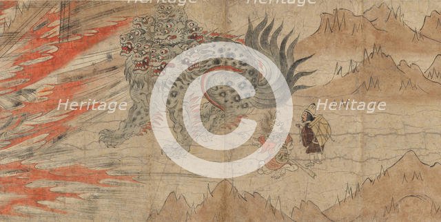Illustrated Legends of the Kitano Tenjin Shrine (Kitano Tenjin engi emaki), late 13th century. Creator: Unknown.
