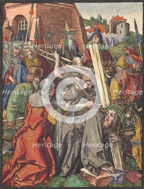The Bearing of the Cross, from the Small Woodcut Passion.n.d. Creator: Albrecht Durer.