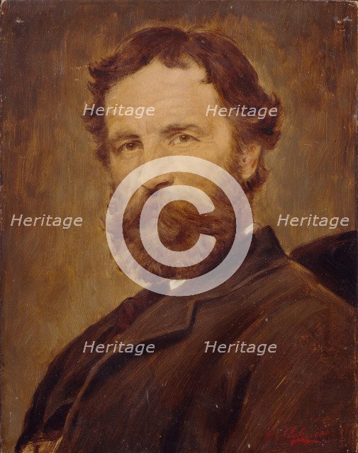 Self-portrait. Artist: Defregger, Franz, von (1835-1921)