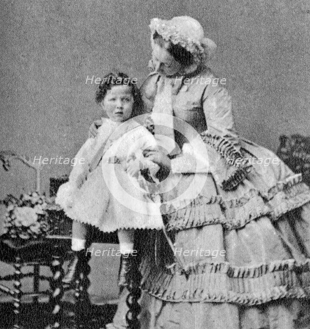 Louis Napoleon, Prince Imperial, as a young child, c1858. Artist: Unknown