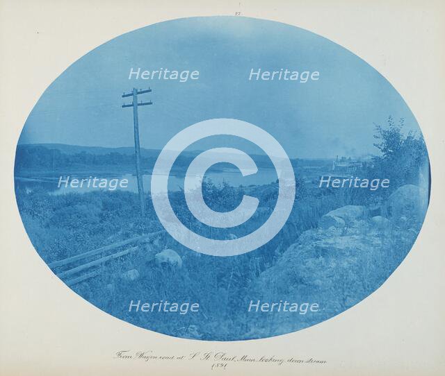 From Wagon Road at S. St. Paul, Minn. Looking Downstream, 1891. Creator: Henry Bosse.