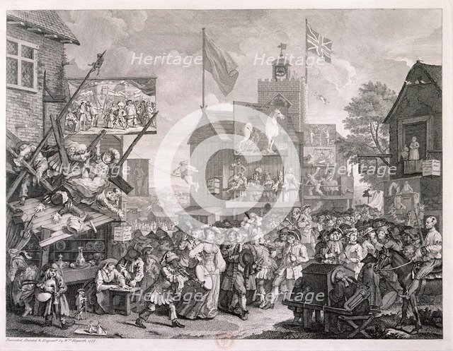 'Southwark Fair', 1733. Artist: William Hogarth